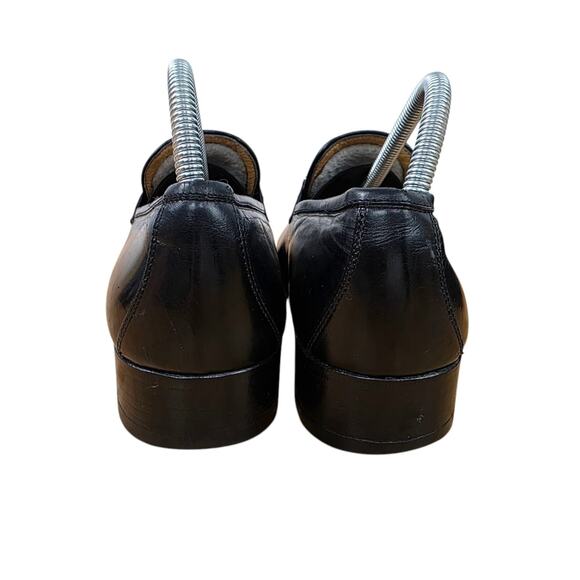 GUCCI Interlocking G Black GG Leather Loafers Vintage Mens Size 40.5 EU 7-7.5 US main image 8